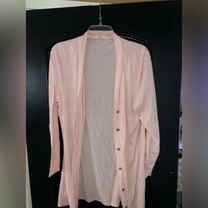 Light pink sweater long sleeve lightweight